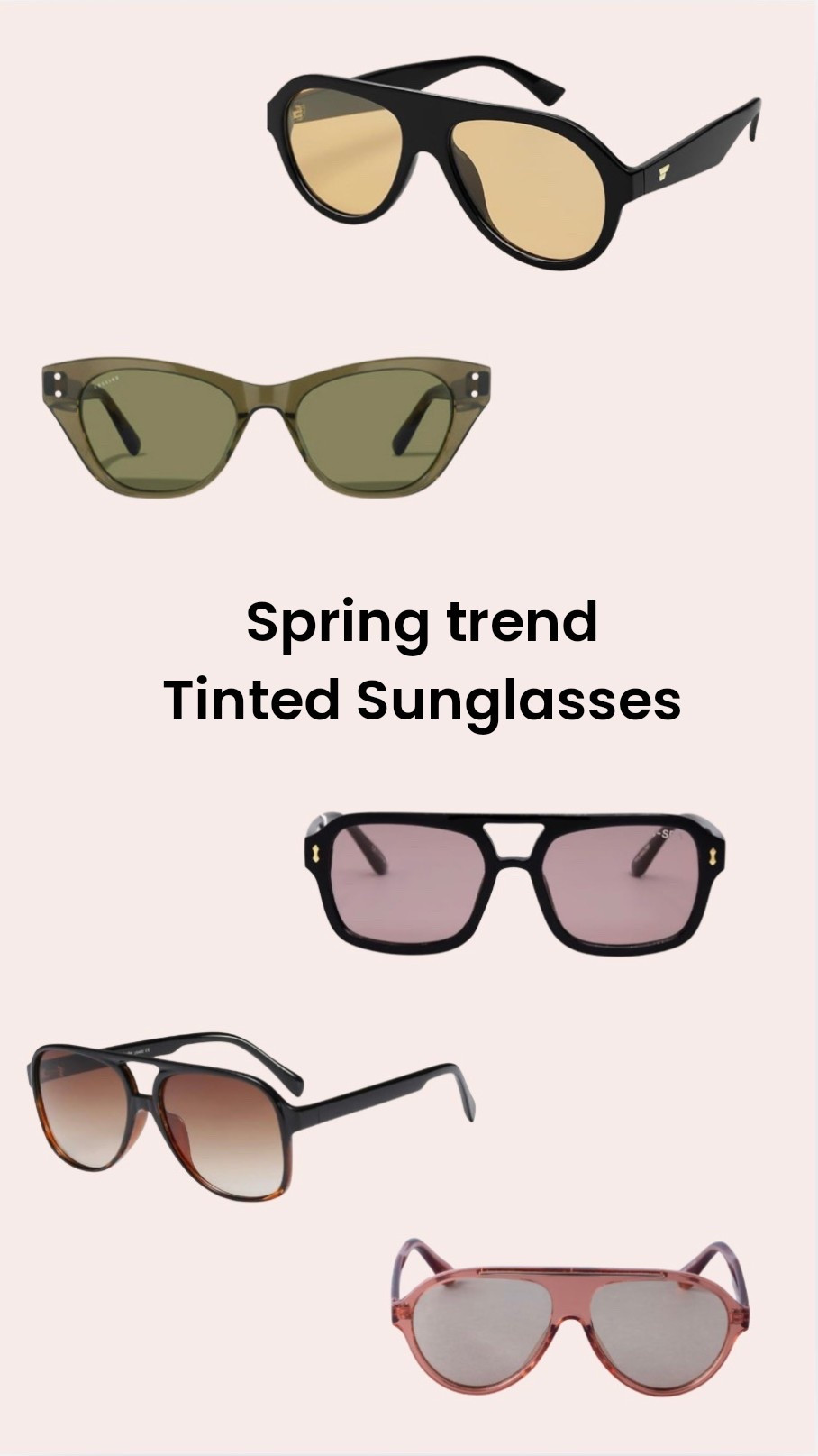 Spring trend- tinted sunglasses. See through sunglasses 🕶️ 
