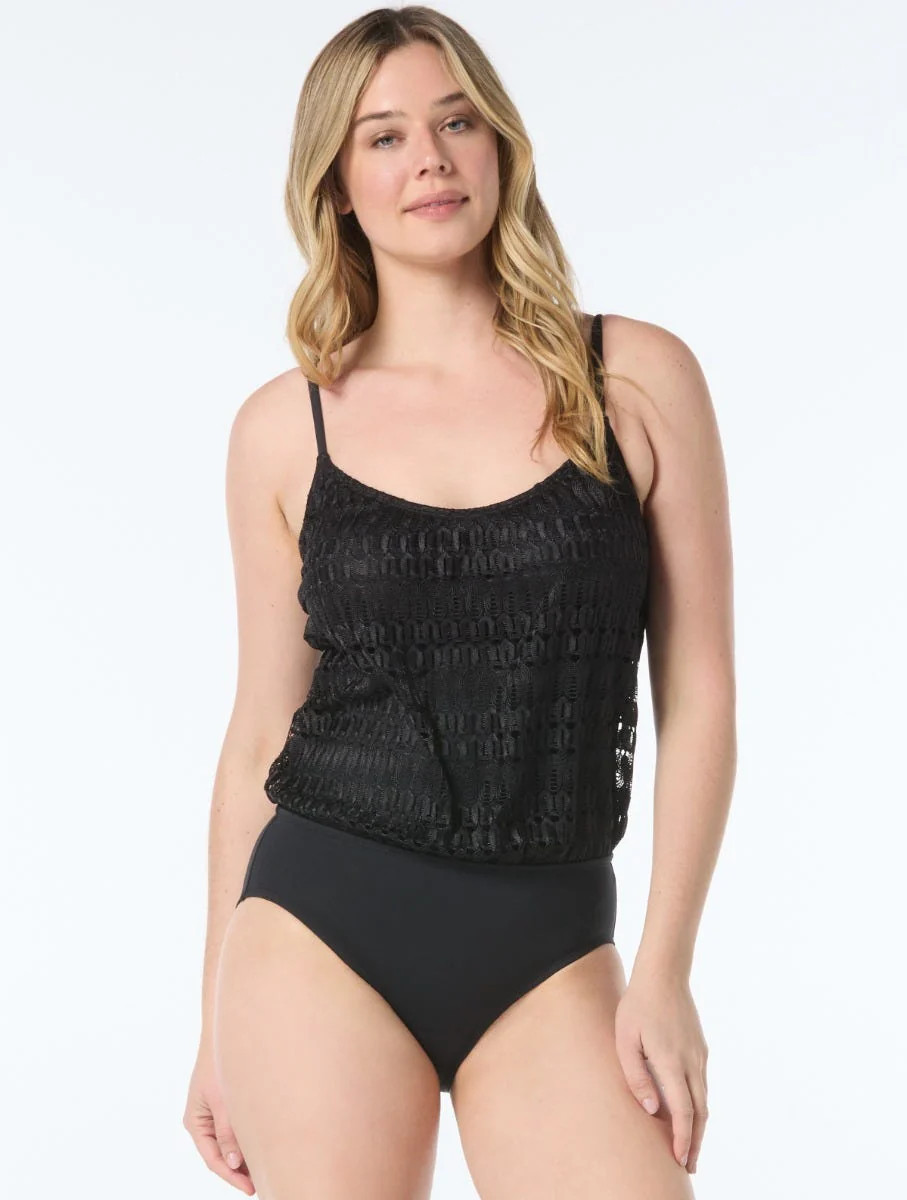 Shapemaker Blouson One Piece Swimsuit - Wave Crochet | Beach2Ocean