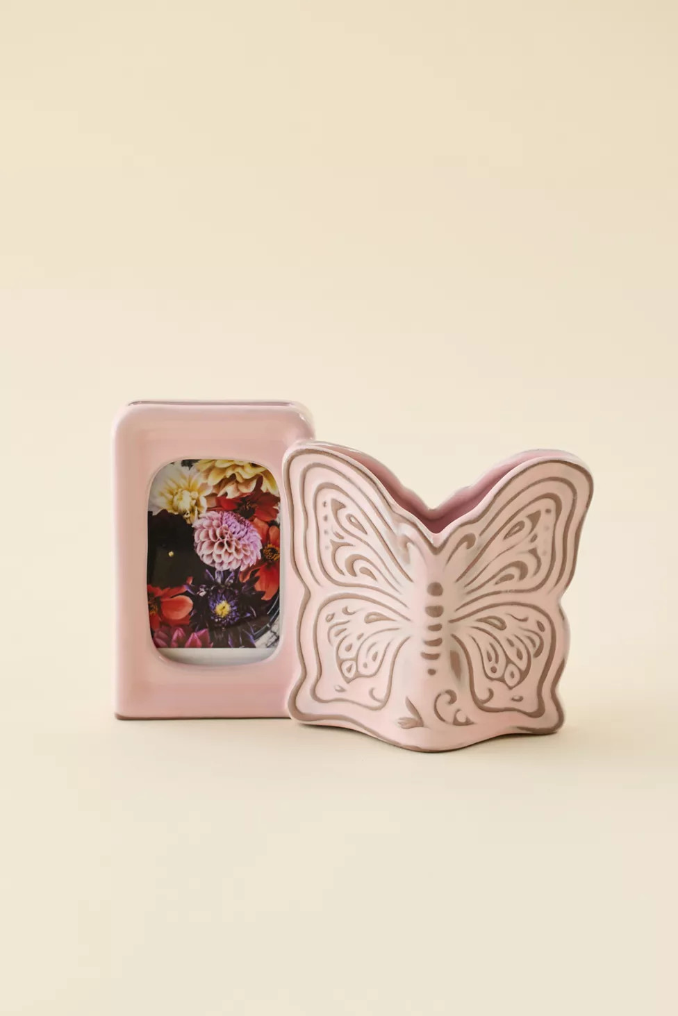 Boho Butterfly INSTAX MINI Ceramic Picture Frame Vase | Urban Outfitters (US and RoW)