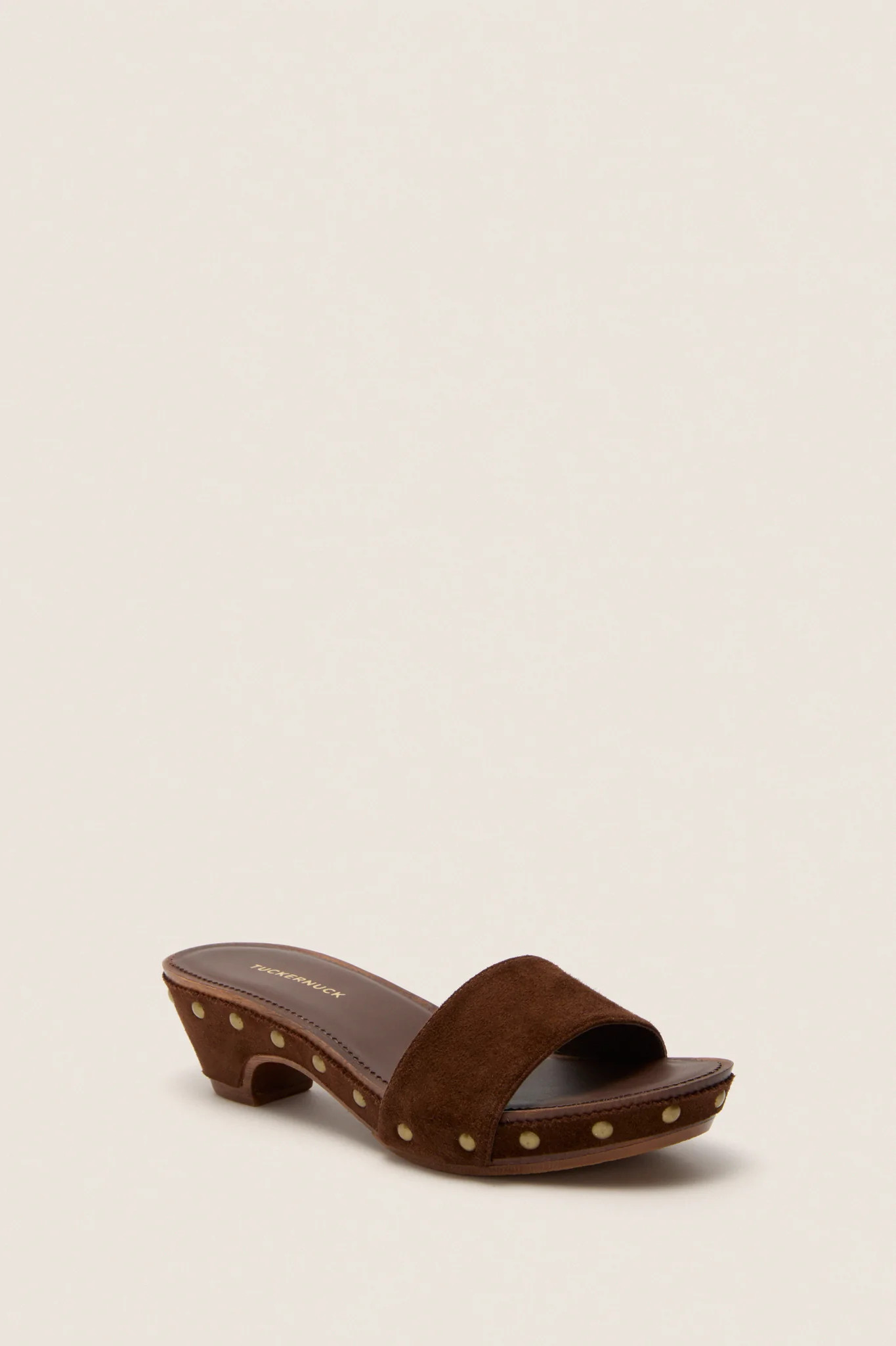 Chocolate Suede Rosalie Clog Sandals | Tuckernuck (US)