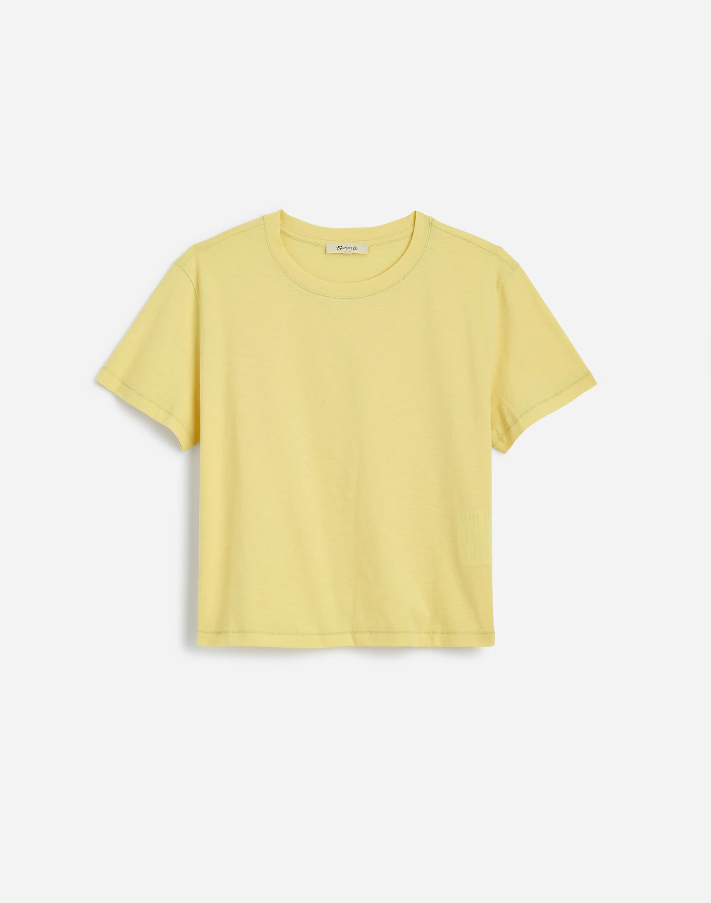 Slub Boxy-Crop Tee | Madewell | Madewell