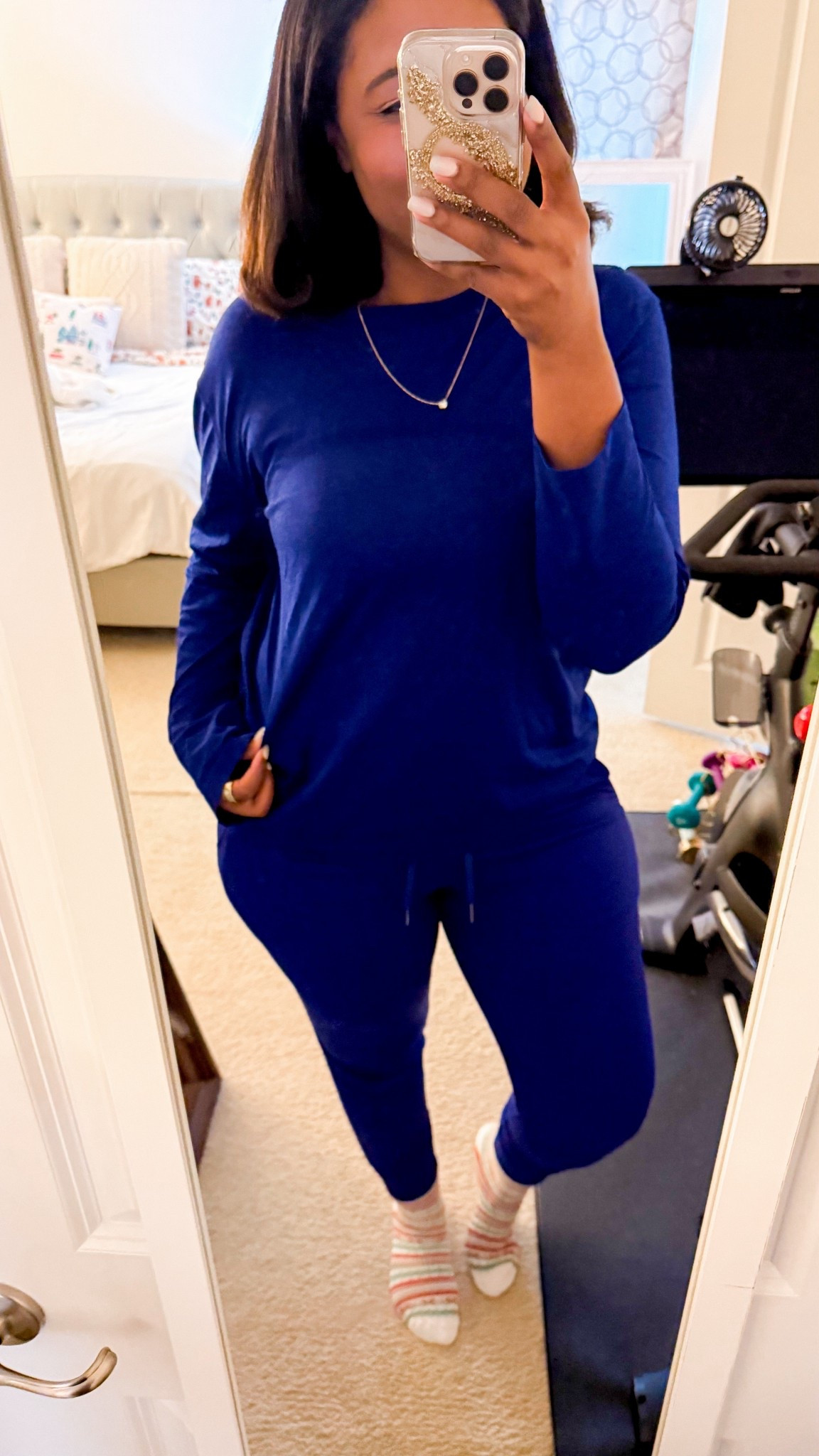 The cutest blue matching set from Lululemon! I love these pants and the bra and top to match 

#LTKmomlife #LTKootd #LTKMidsize