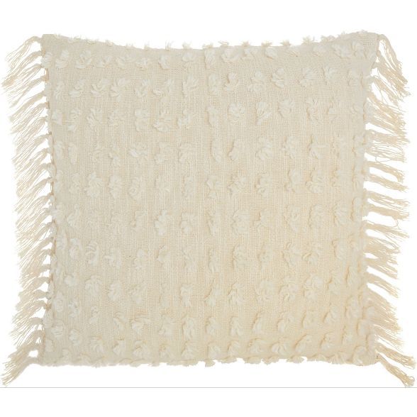 Oversize Life Styles Cut Fray Texture Throw Pillow - Mina Victory | Target