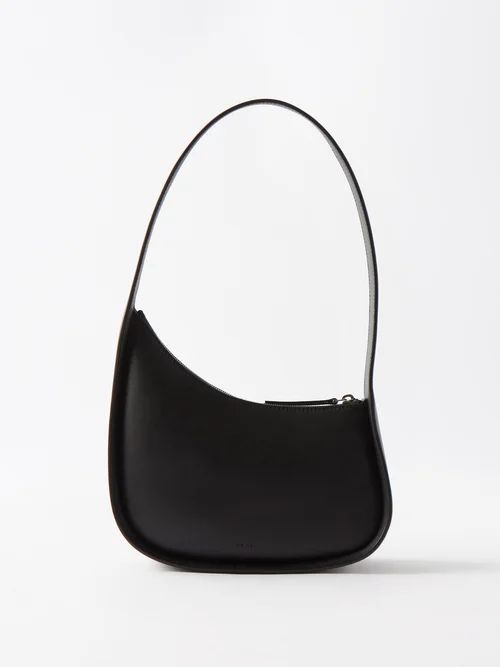 The Row - Half Moon Leather Shoulder Bag - Womens - Black | Matches (US)