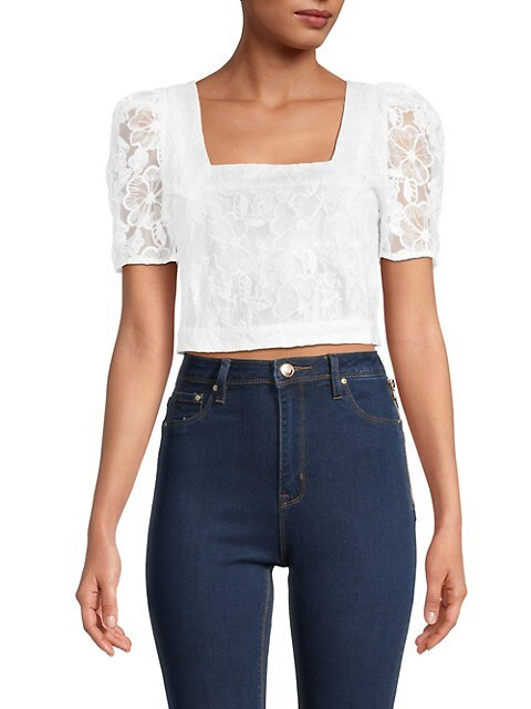 Baintana Lace Crop Top | Saks Fifth Avenue OFF 5TH