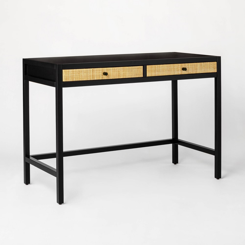 Springville Writing Desk with Drawers Black - Threshold designed with Studio McGee | Target