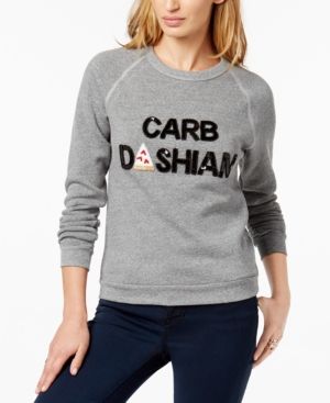 Bow & Drape Carbdashian Sequined Graphic Sweatshirt | Macys (US)
