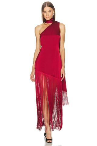 x REVOLVE Cassis Dress in Dark Red | Revolve Clothing (Global)