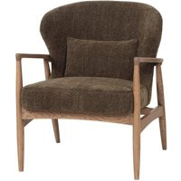 LH Home Rhodes Club Accent Chair - Nettle, Ash/Polyester in Green by DecoratorsBest | DecoratorsBest