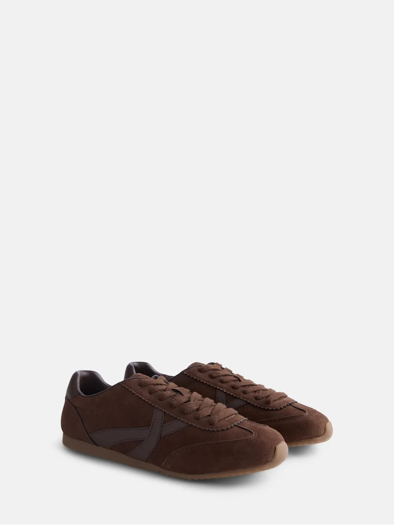 Scenario Women's Lace Up Low Profile Sneakers | Walmart (US)
