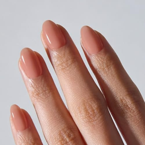 ohora Gel Press On Nails | Beige, Ombre, Short Oval | Blush Beige | Amazon (US)