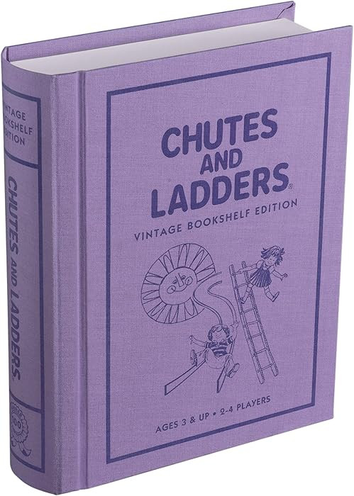 WS Game Company Chutes and Ladders Vintage Bookshelf Edition, Decorative Library Case with Slipco... | Amazon (US)