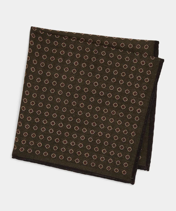 Floral Pocket Square in Green | Todd Snyder