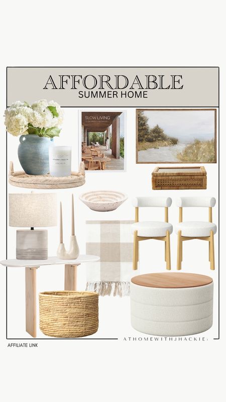 Affordable Summer Decor / Summer Home / Summer Home Decor / Summer Decorative Accents / Summer Throw Pillows / SummerThrow Blankets / Neutral Home / Neutral Decorative Accents / Living Room Furniture / Entryway Furniture / Summer Greenery / Faux Greenery / Summer Vases / Summer Colors /  Summer Area Rugs / Target / Pottery Barn / Marshall’s / McGee and Co

#LTKhome #LTKSeasonal #LTKstyletip