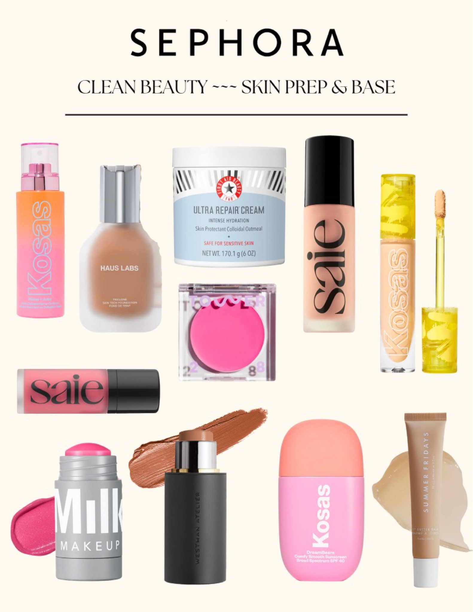 SEPHORA SALE : My clean beauty picks (skin prep and base) 