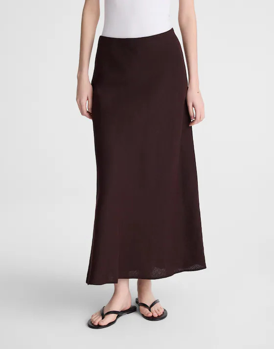 Linen Maxi Slip Skirt | Madewell