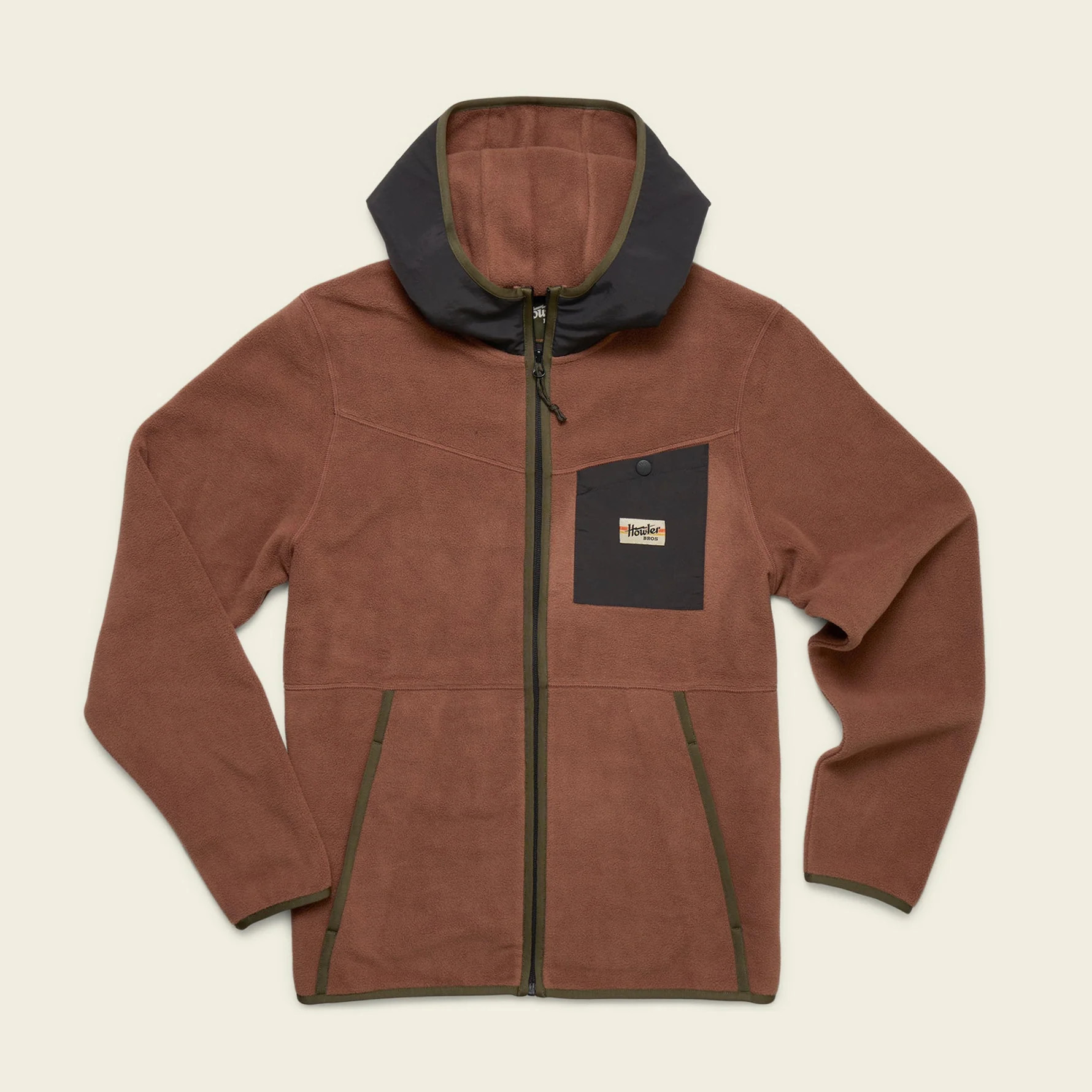 Free Range Hooded Jacket - Mink Brown | Howler Brothers