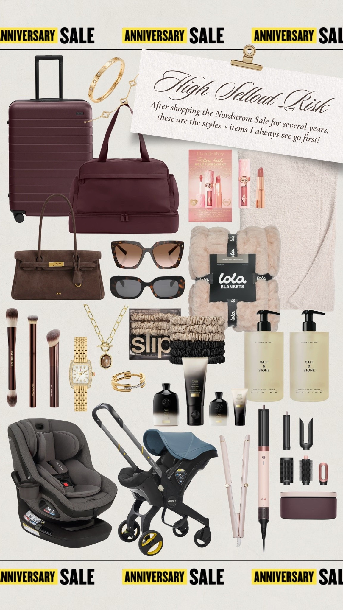 Nordstrom Anniversary Sale- items at high risk of selling out! 🚨✨ Year after year I always see these items go the quickest, so snag as soon as possible if you’re eyeing something! Includes Barefoot Dreams, beauty sets, luxe jewelry, baby gear {Doona + Nuna 360 car seat this year!}, luggage, and more! 

Nordstrom sale || fall outfits || fall sale || women’s fall fashion

#LTKSaleAlert #LTKBeauty #LTKTravel