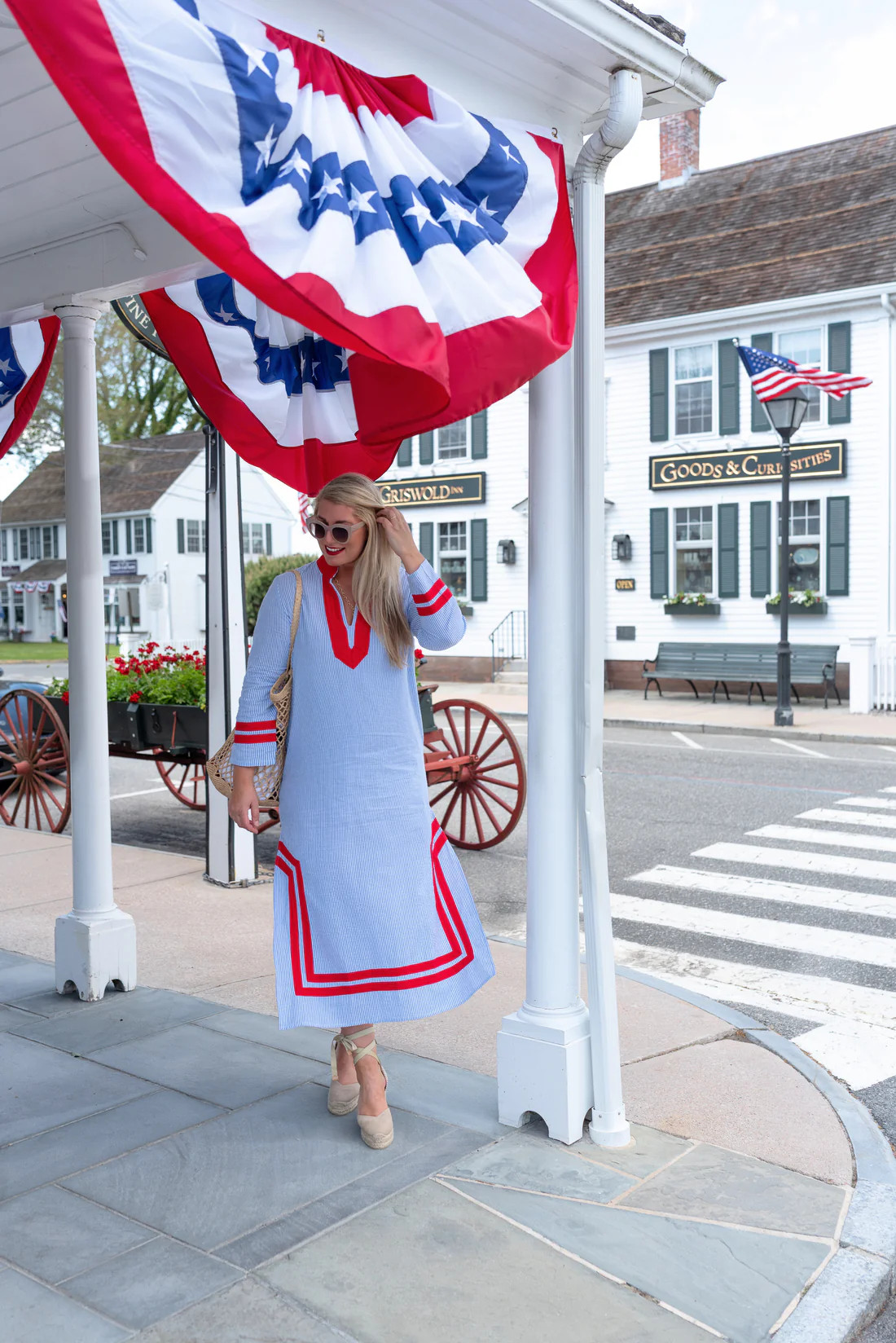 The Nantucket Seersucker Caftan | Sail to Sable