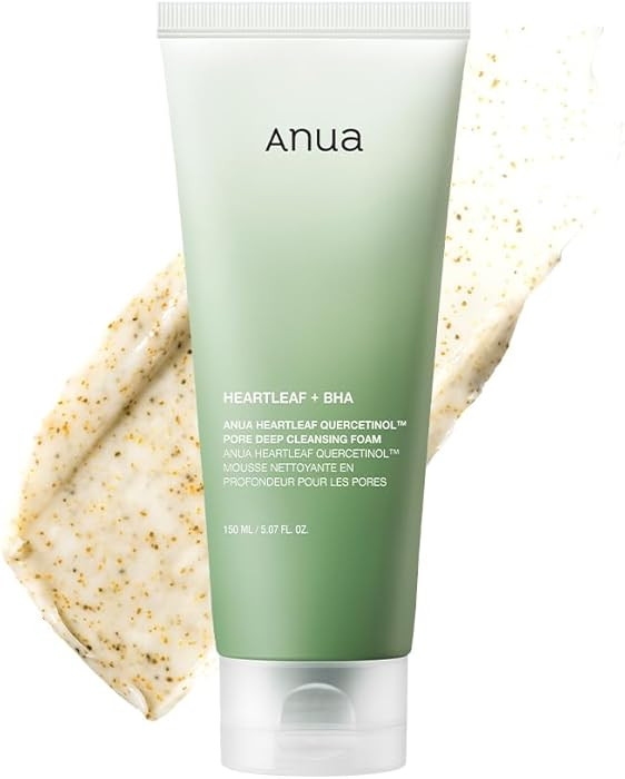 ANUA Heartleaf Quercetinol Pore Deep Cleansing Foam, Facial Cleanser, for Double Cleansing, BHA, ... | Amazon (US)