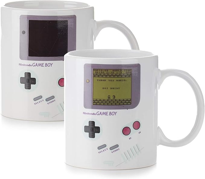 Paladone Gameboy Heat Changing Coffee Mug - Gift for Gamers, Nerds, Nintendo Mario Fans, Men, and... | Amazon (US)