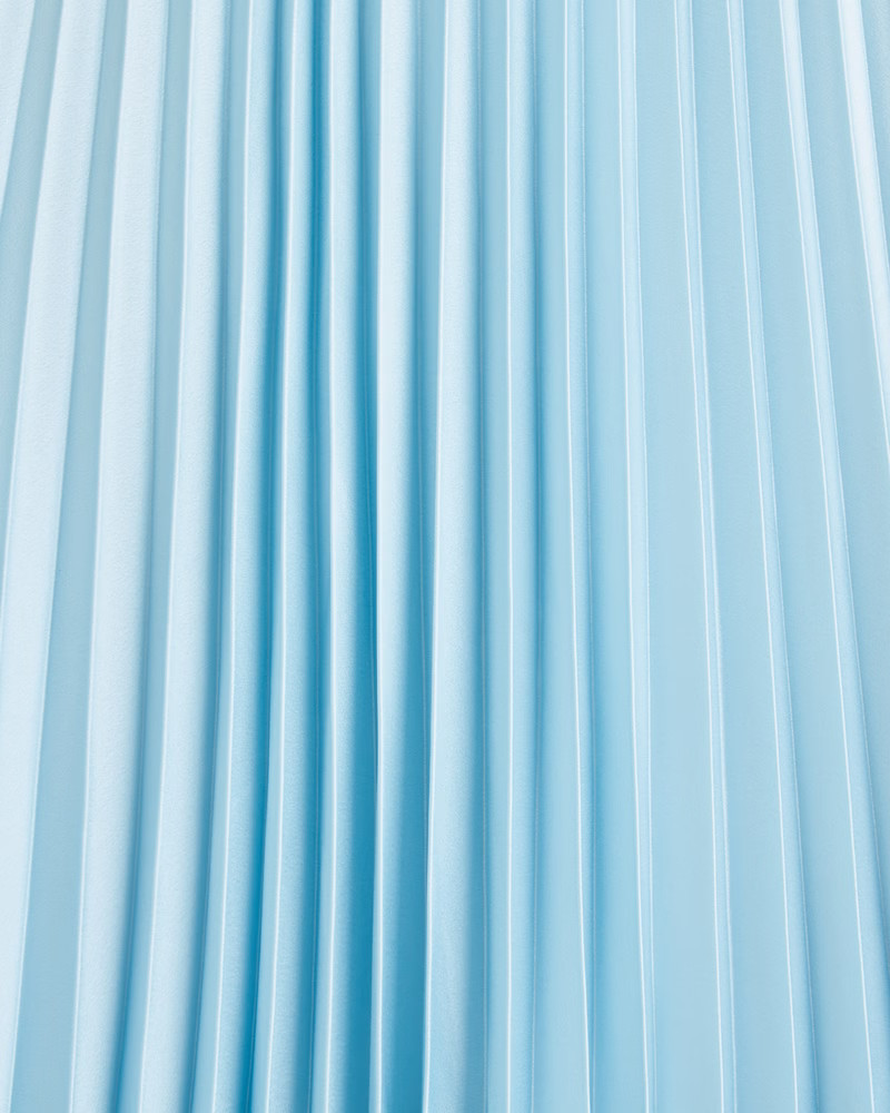 Satin Pleated Cutout Maxi Dress | Abercrombie & Fitch (US)