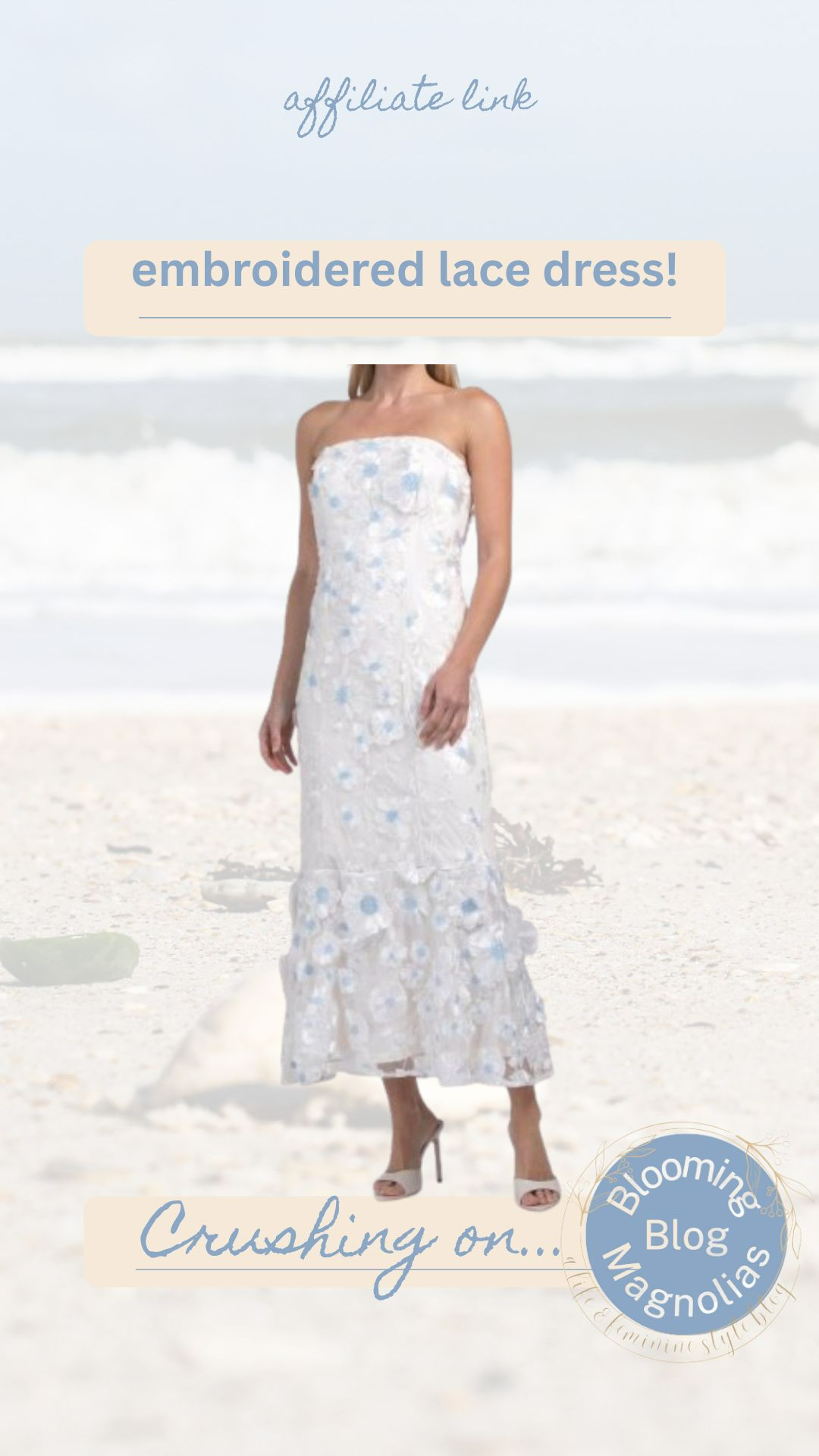 This embroidered lace dress is perfect for a laid-back bride, and more.  

 