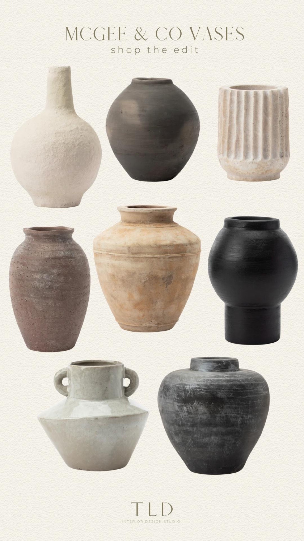 Vases, ceramic vases, terracotta vase, stone vases, living room vases, kitchen vases, bedroom vases, McGee & Co.

#LTKhome #LTKsalealert #LTKFind