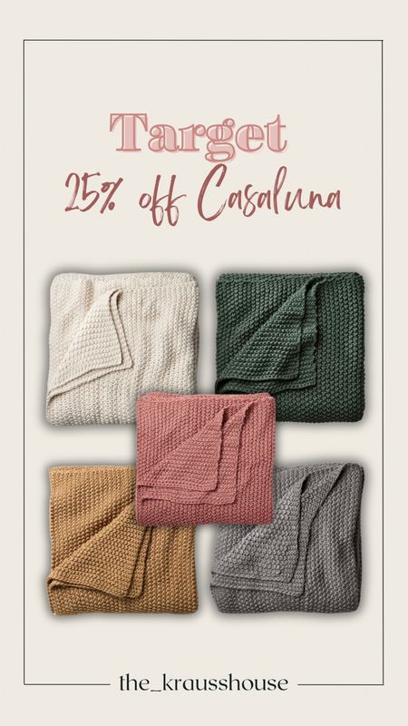 Target 25% off casaluna bed throw blankets 

#LTKHome