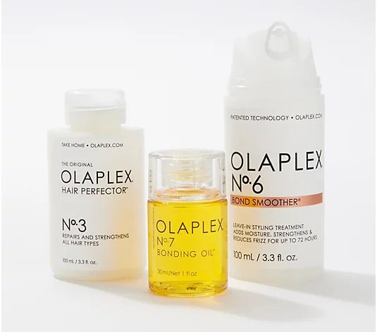 Olaplex Bond No. 3 Hair Perfecter, No.6 Smoother, & No.7 Oil Trio - QVC.com | QVC