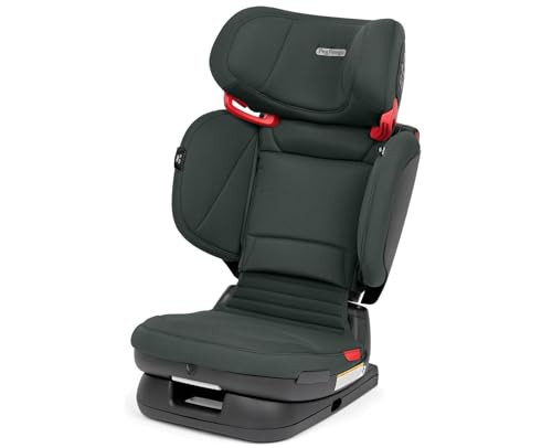 Peg Perego Viaggio Flex 120 Booster, 4D Total Adjust for Safety & Comfort, No Armrests, Compact Fold for Travel, 40-120 lbs, Made in Italy, Metal (Sage Green) | Amazon (US)