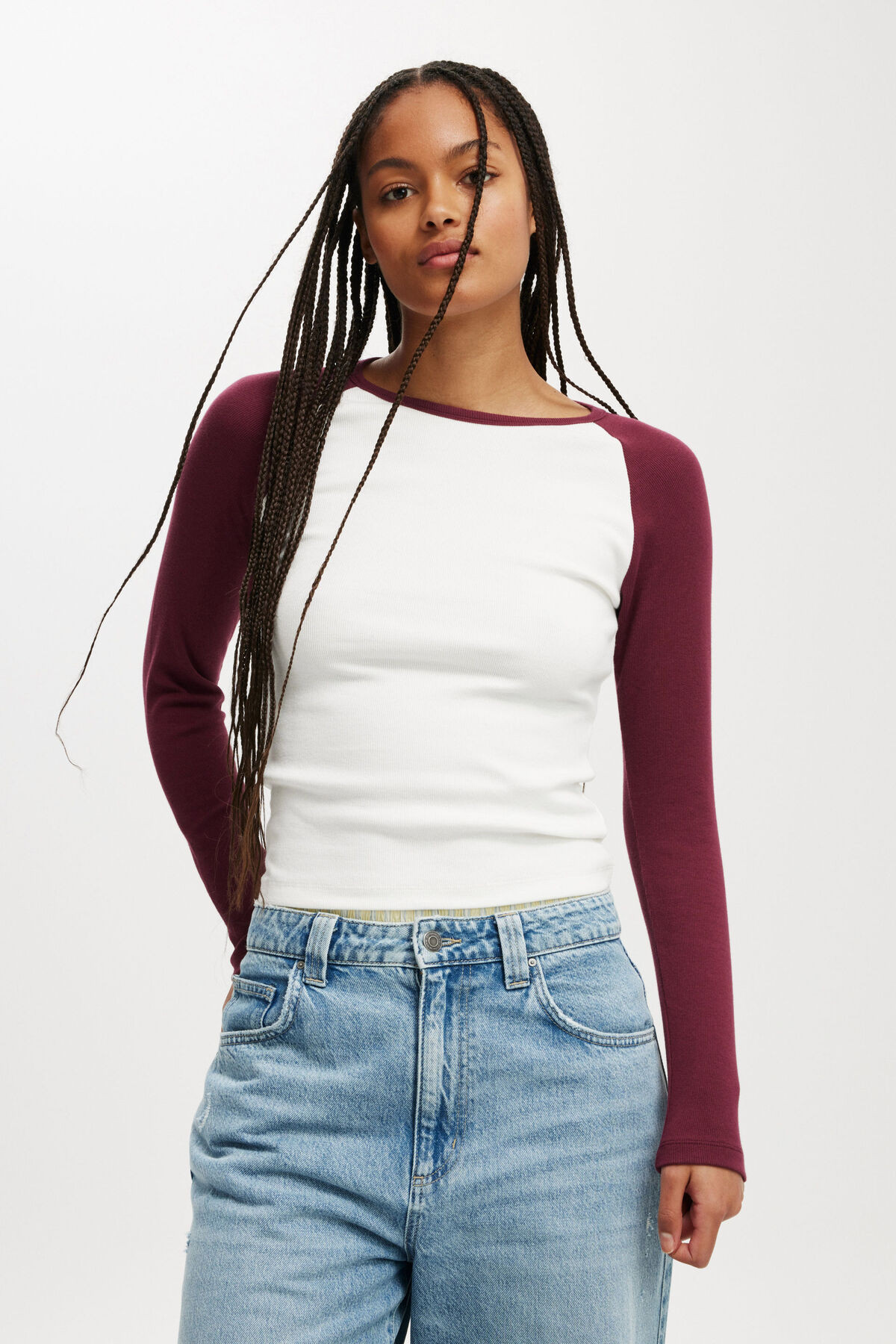 Kelsey Raglan Long Sleeve | Cotton On (US)