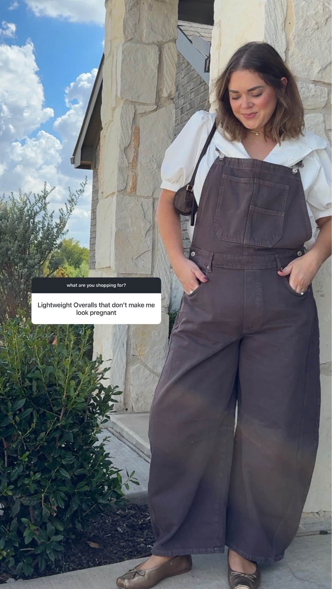 Fall barrel leg overalls wearing xl

#LTKootd #LTKMidsize