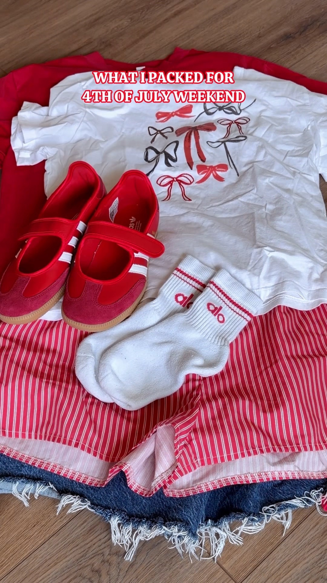 4th of July outfits including my new scarlet red adidas sambas 😍 @adidas @Alo Yoga @abercrombie @UNIQLO

#LTKootd #LTKSaleAlert