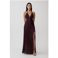 Tiffany Fringe Maxi Dress / Plum | MESHKI | XXS | MESHKI US