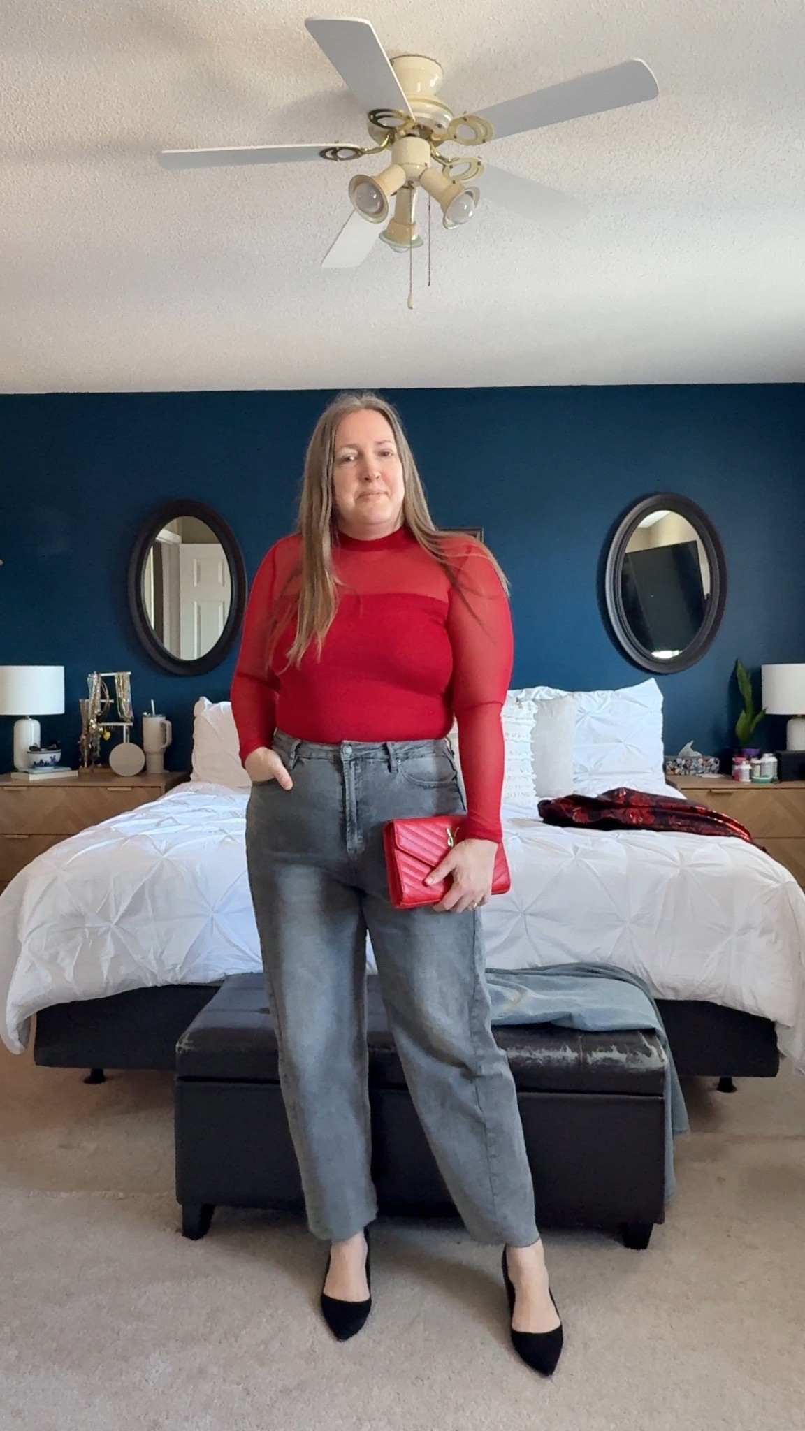 Date night outfit
Valentine’s Day outfit
Red sheer top

#LTKootd #LTKValentine #LTKOver40