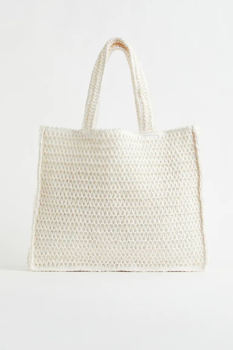 Large Straw Shopper | H&M (US)