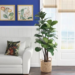 Bayou Breeze Fiddle Leaf Fig Tree with Basket | Wayfair | Wayfair North America