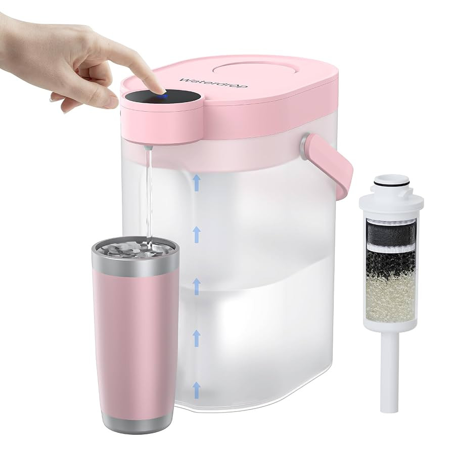 Waterdrop FreshTaste Electric Water Filter Pitcher, Rechargeable Powerful Dispenser, 17-Cup Insta... | Amazon (US)