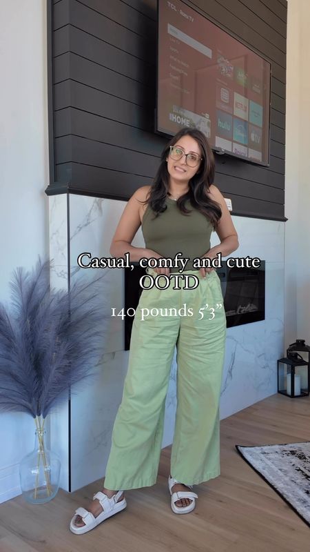 I am really proud of this outfit. I am blended two different types of green and it looks super chic and it’s comfortable. Blinking everything I can.



#LTKMidsize #LTKWorkwear #LTKVideo
