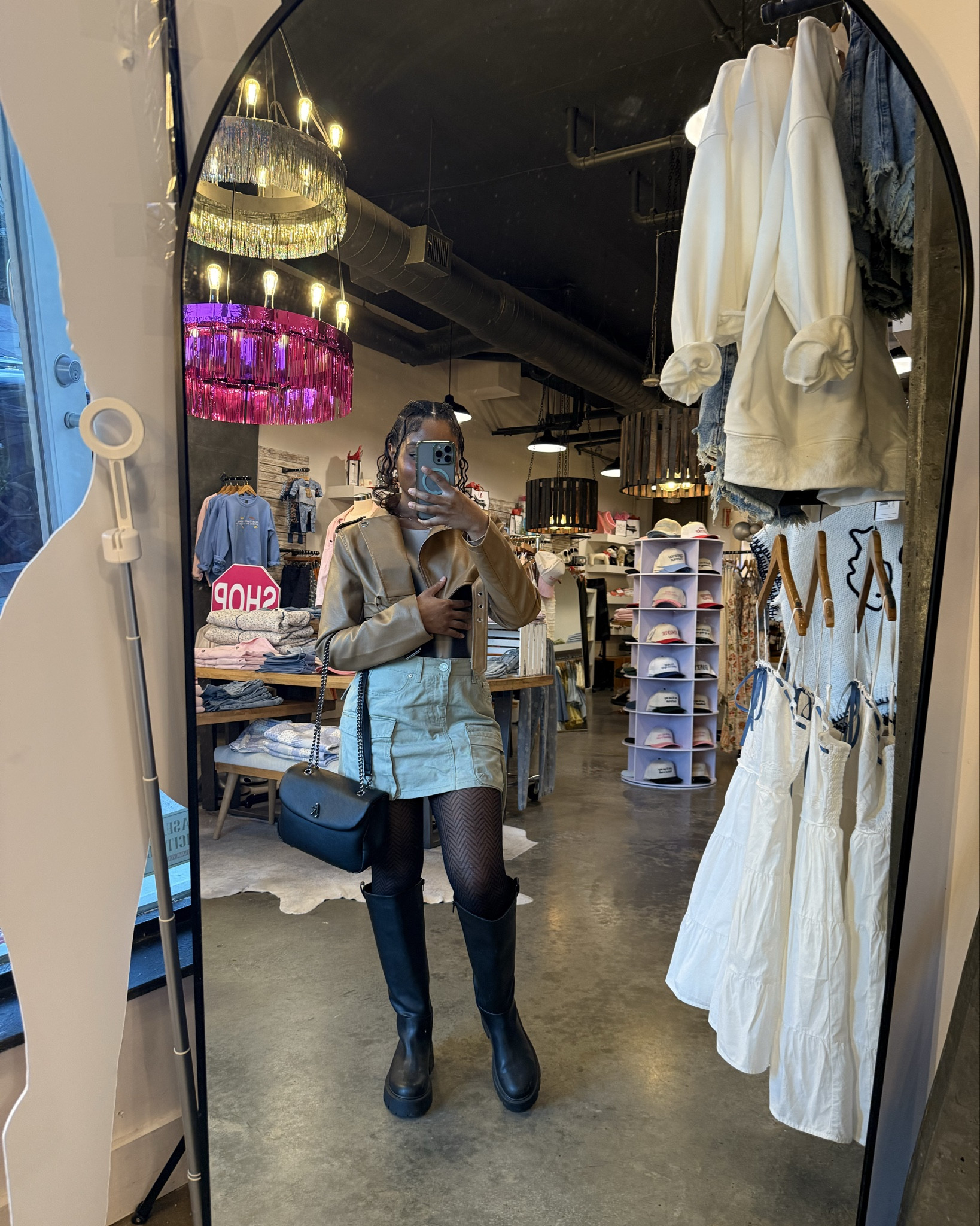 Getting the last use of my fall vibe outfits in before the weather turns warm. I quite literally love these boots from @Steve Madden US that I purchased from @Macys . My purse is from @GlamAholic . My skirt is also from Macys as well! (I linked a similar style of boot since they are sold out right now)

#LTKgrwm #LTKPetite #LTKootd