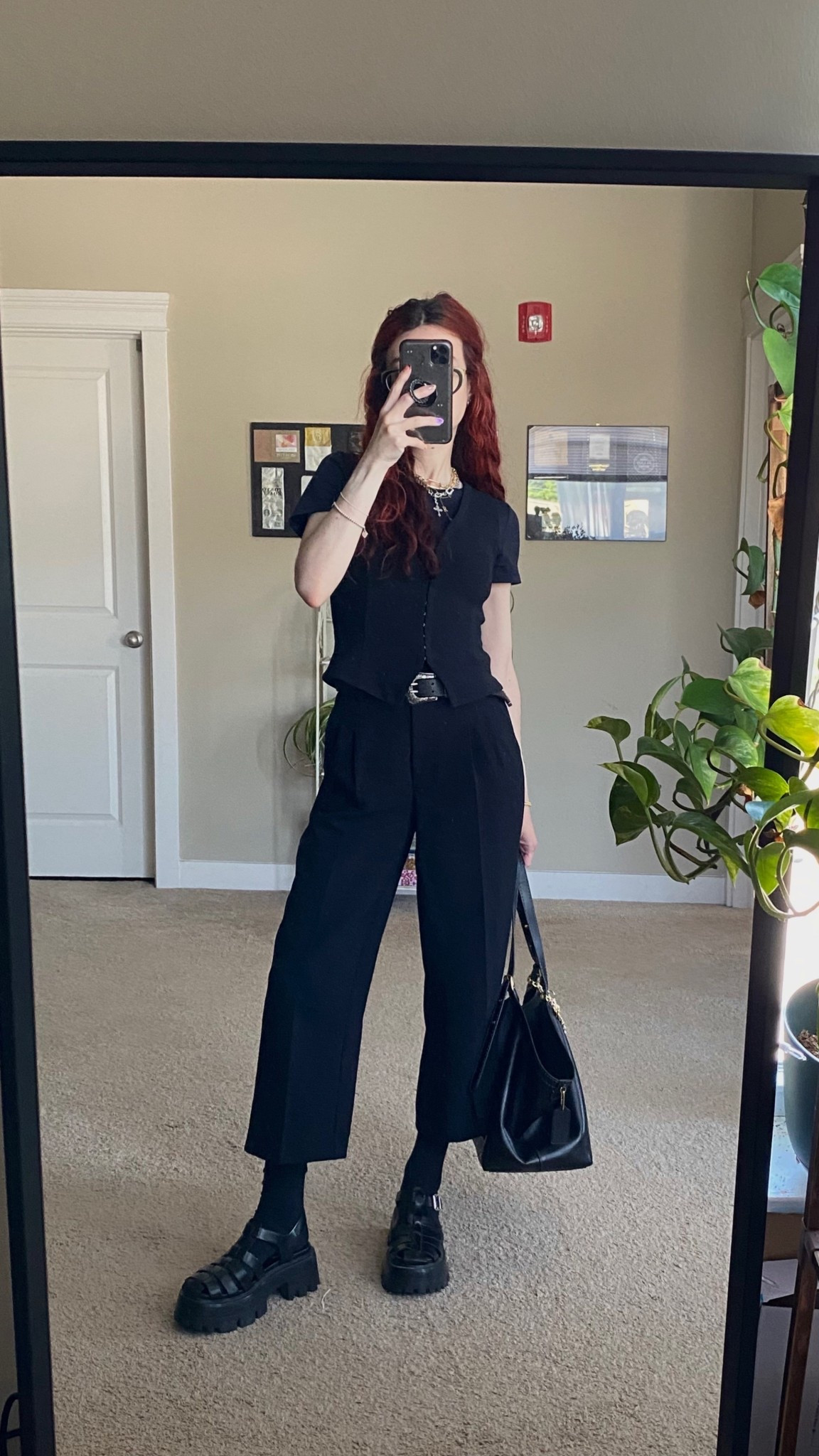 all black work outfit 🖤 S in the bodysuit, XS in vest, 0 in the pants! similar sandals linked!

all black style, corporate goth, aritzia style, aritzia outfits, all black outfits

#LTKStyleTip 

#LTKWorkwear #LTKSeasonal