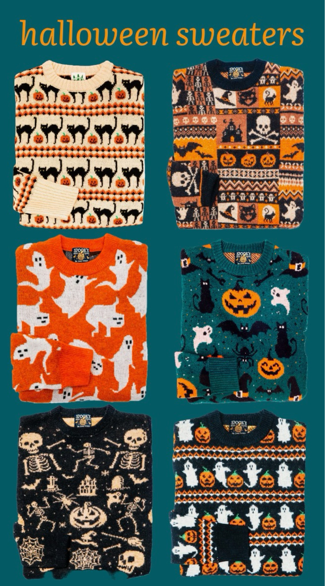 Halloween Sweaters! 
…………………
kjp new arrivals kip sweater fall sweater black cat sweater halloween sweater fall sweater pumpkin sweater ghost sweater kip dupe aerie new arrivals American eagle fall arrivals fall trends fall sweaters fall looks skeleton sweater skeleton shirt halloween looks halloween party outfit pumpkin patch outfit fall outfits matching sweaters family sweaters family matching sweaters 

#LTKMens #LTKFamily #LTKKids