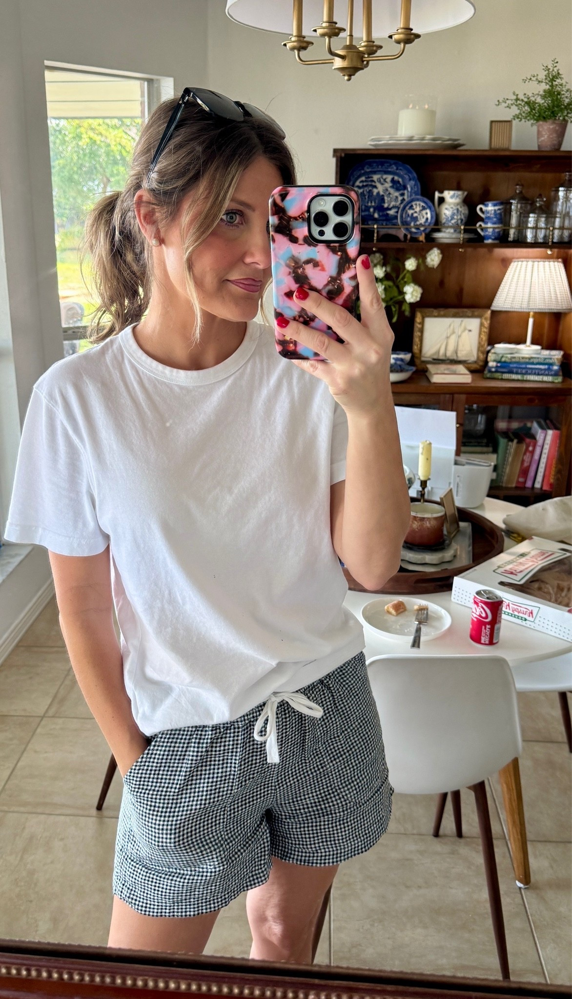 These linen shorts are my favorite casual style linen shorts. I’m wearing my normal size small. The tee is a men’s and I just love this brand! I get a small or small tall depending on if I want extra length!

#LTKootd