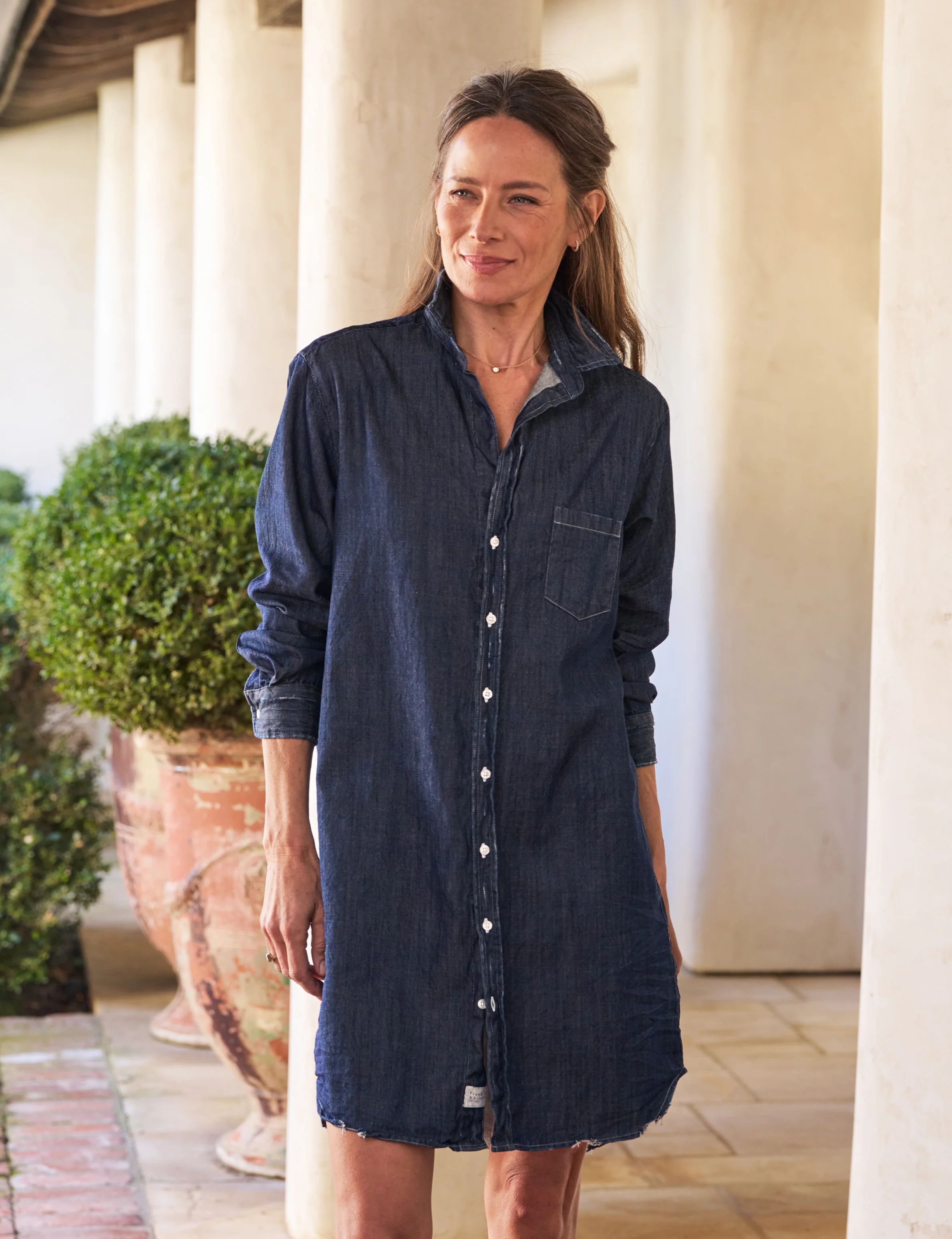 MARY Distressed Raw Rinse, Famous Denim | Frank & Eileen