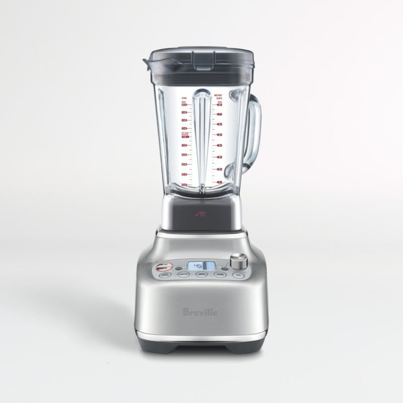Breville Super Q Brushed Stainless Steel Blender + Reviews | Crate & Barrel | Crate & Barrel