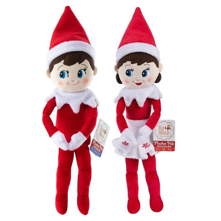 The Elf on the Shelf 12" Plushee Pal Snuggler Elf Light Girl & Boy | Walmart (US)