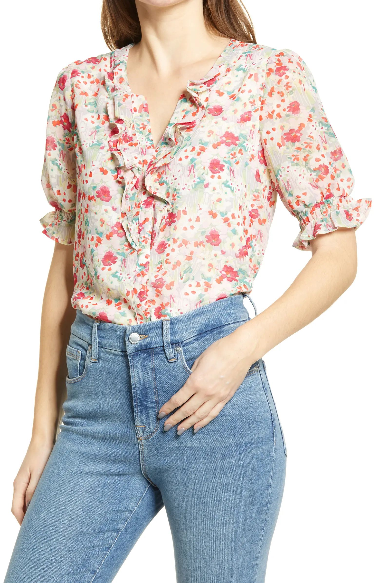 Floral Ruffle Top | Nordstrom