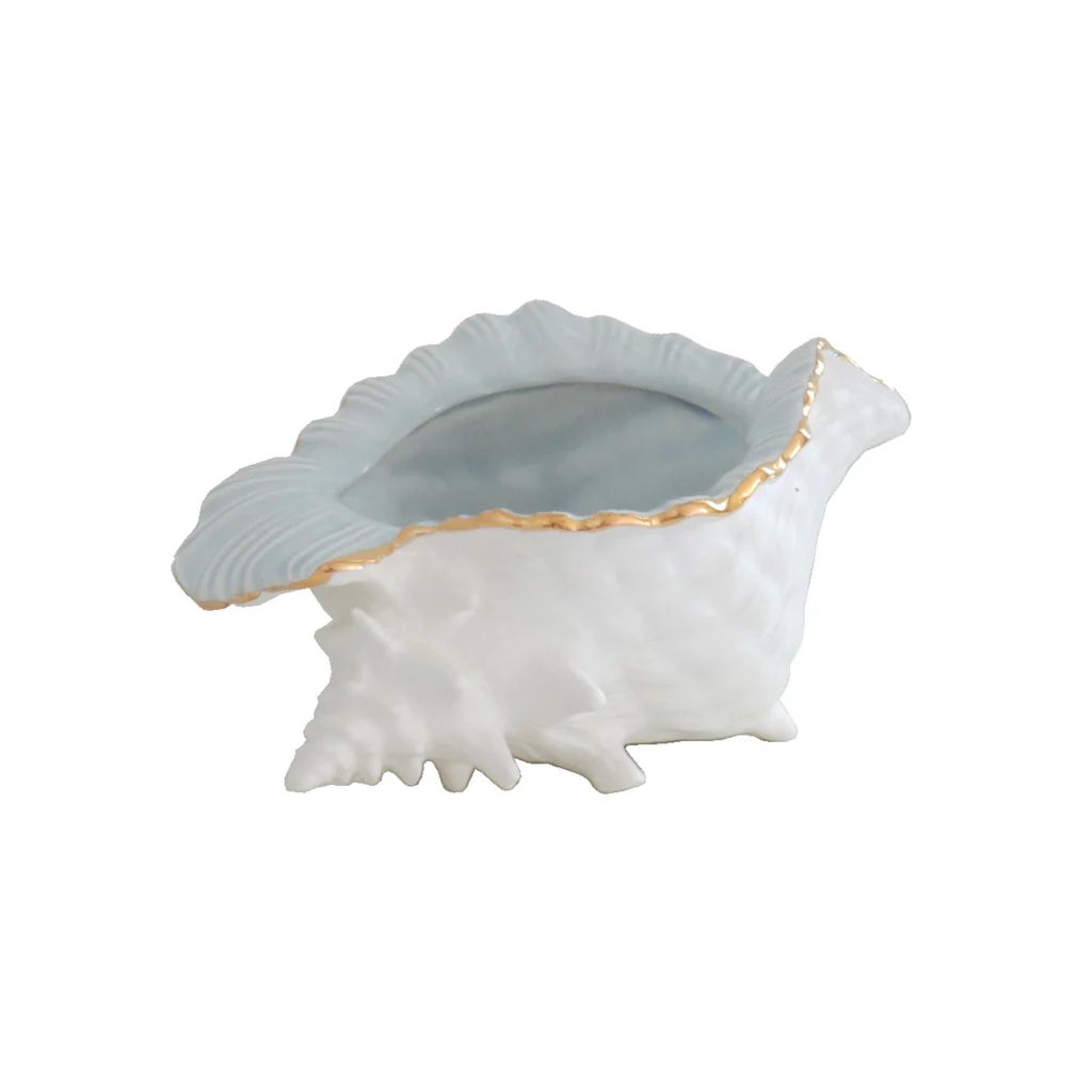 Conch Bowl with 22K Gold Accent | Lo Home by Lauren Haskell Designs