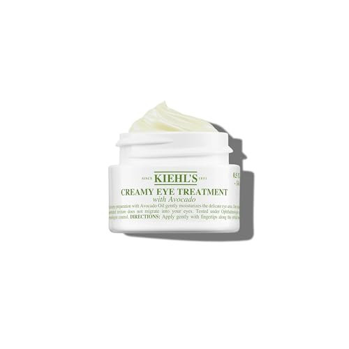Kiehl's Avocado Eye Treatment, Nourishing and Hydrating Eye Cream, Avocado Oil and Caffeine to Energize and Invigorate Skin, Tired Eyes, 99% Naturally Derived Formula - 0.5 fl oz | Amazon (US)